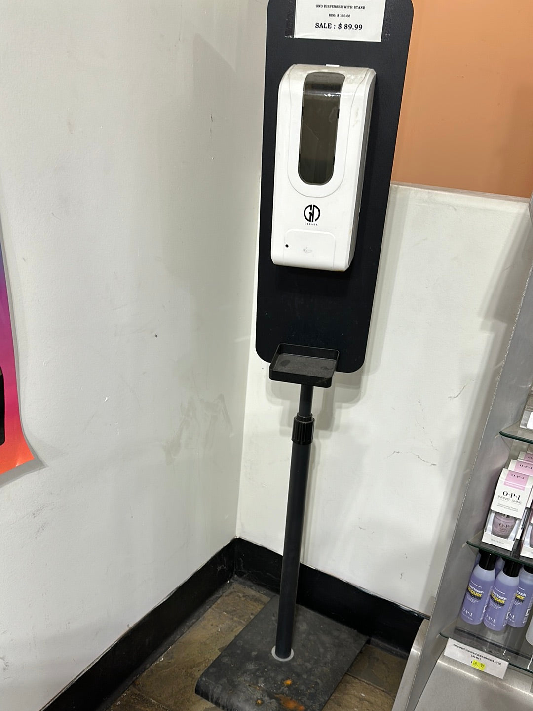 DISPLAY STAND FOR GND SENSOR SOAP DISPENSER 1 LT ( ADJUSTABLE )