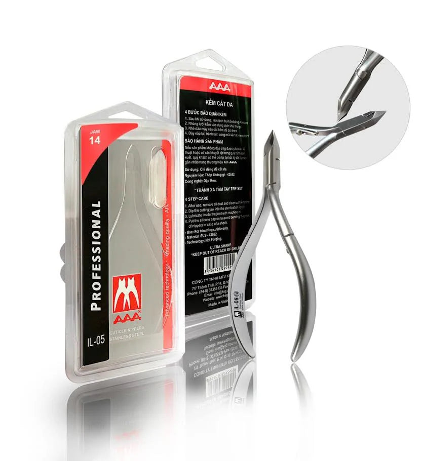 AAA CUTICLE NIPPER S.S IL-05 JAW 14
