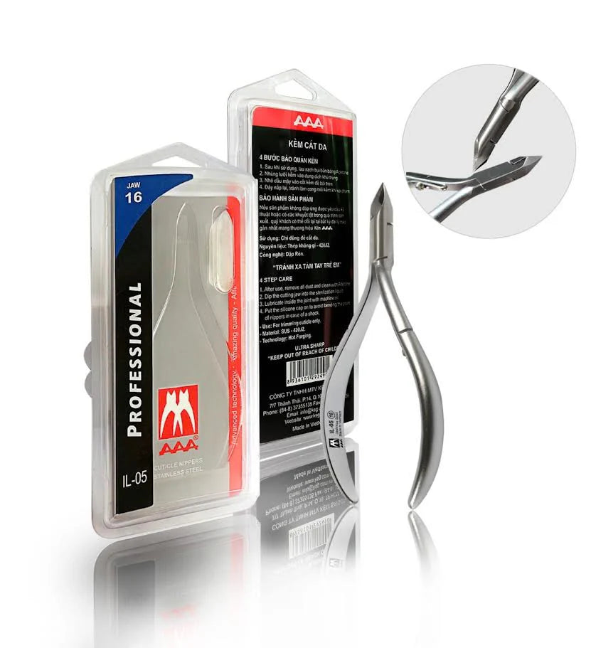 AAA CUTICLE NIPPER S.S IL-05 JAW 16