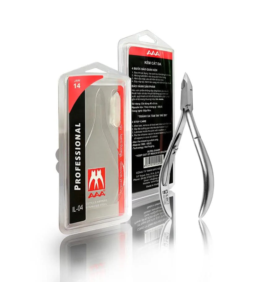 AAA CUTICLE NIPPER S.S IL-04 JAW 14