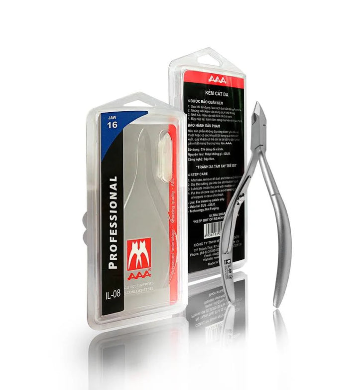 AAA CUTICLE NIPPER S.S IL-08 JAW 16
