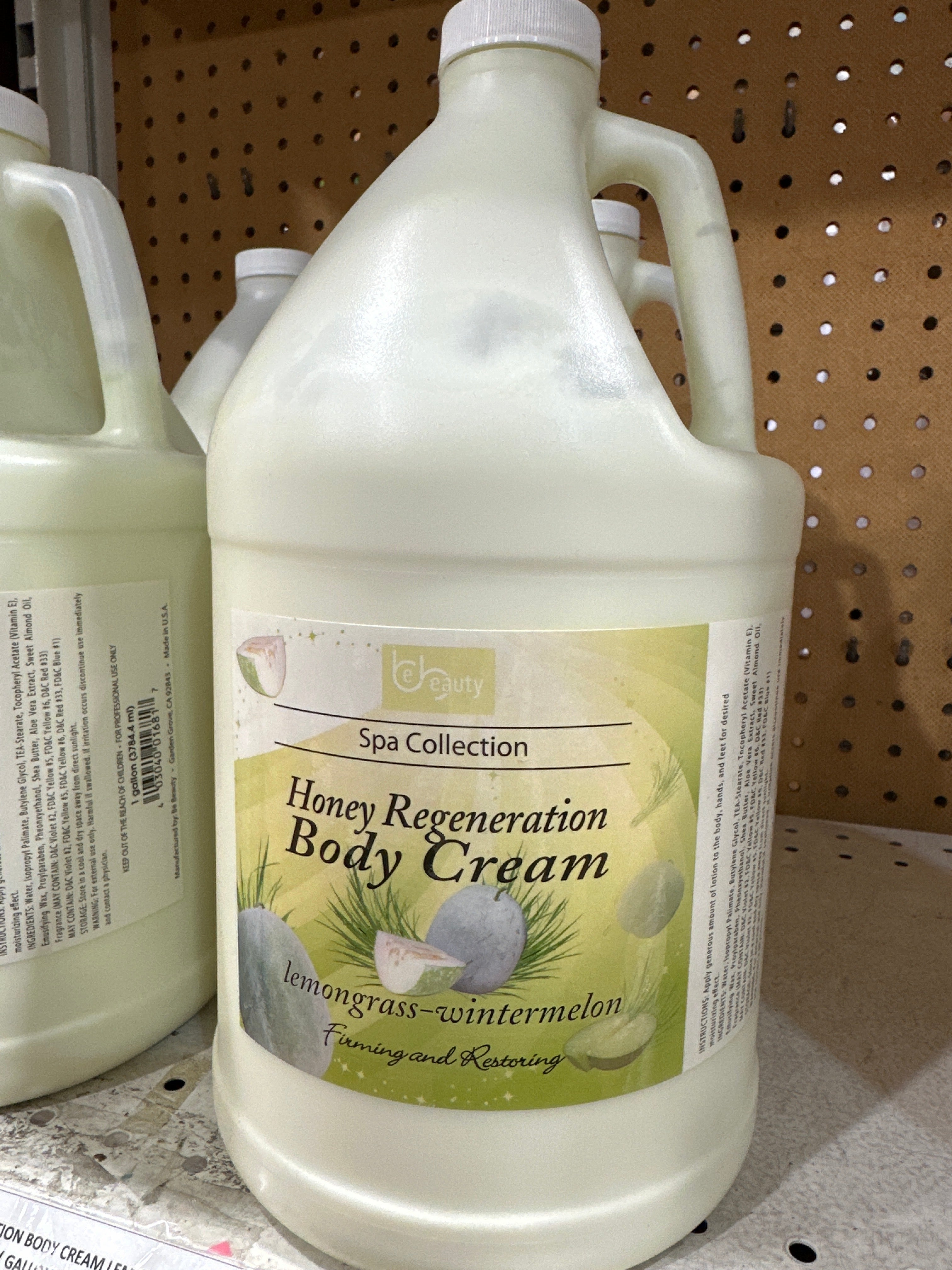 HONEY REGENERATION BODY CREAM LEMON GRASS - GALLON