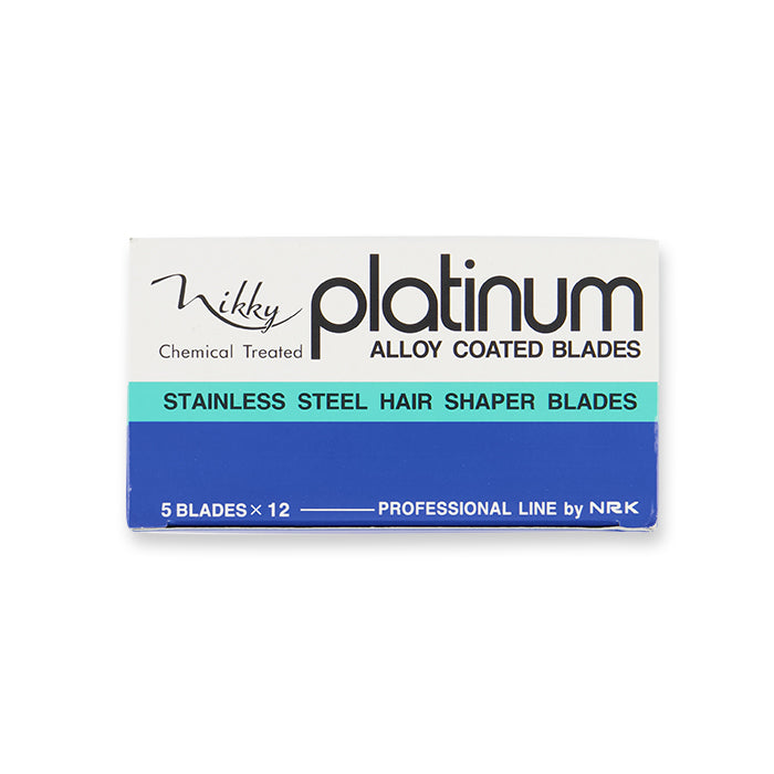 NIK-BLA NIKKY PLATINUM S.S HAIR SHAPER BLADES - 5 BLADES X12 (JAPAN)