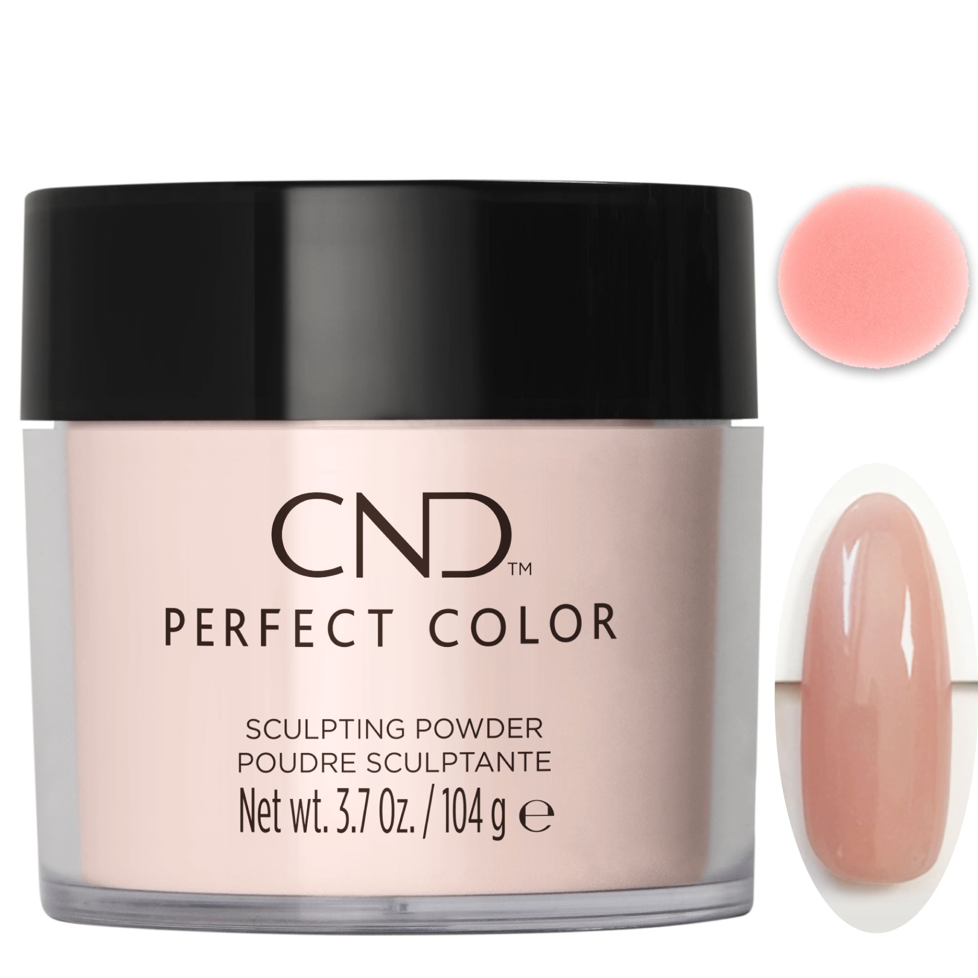 CND SCULPTING POWDER- LIGHT PEACHY PINK OPAQUE 3.7 OZ