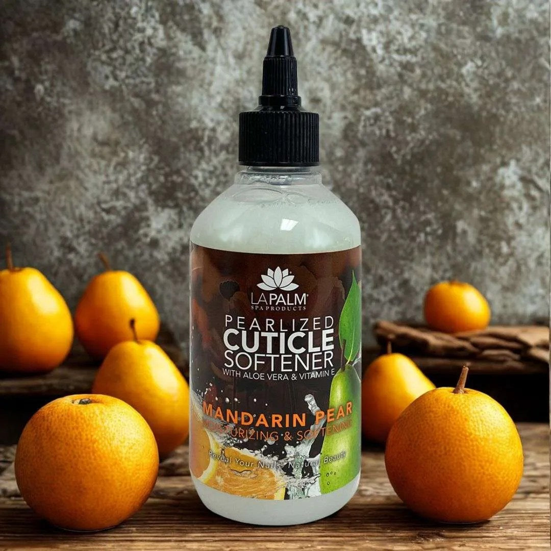 LAPALM PEARLIZED CUTICLE SOFTENER 8 OZ - MANDARIN PEAR