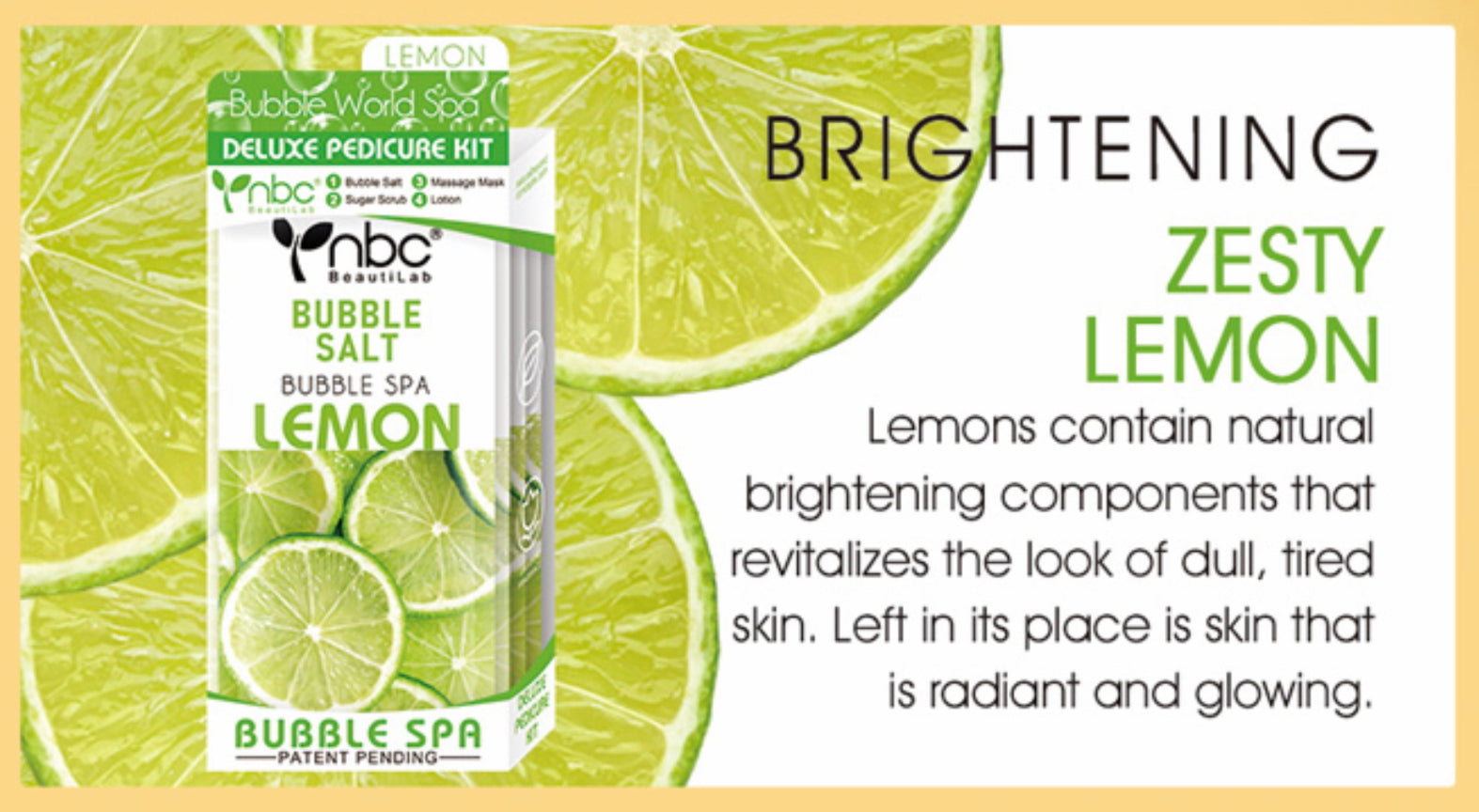 NBC Bubble Spa LEMON - PEDICURE KIT