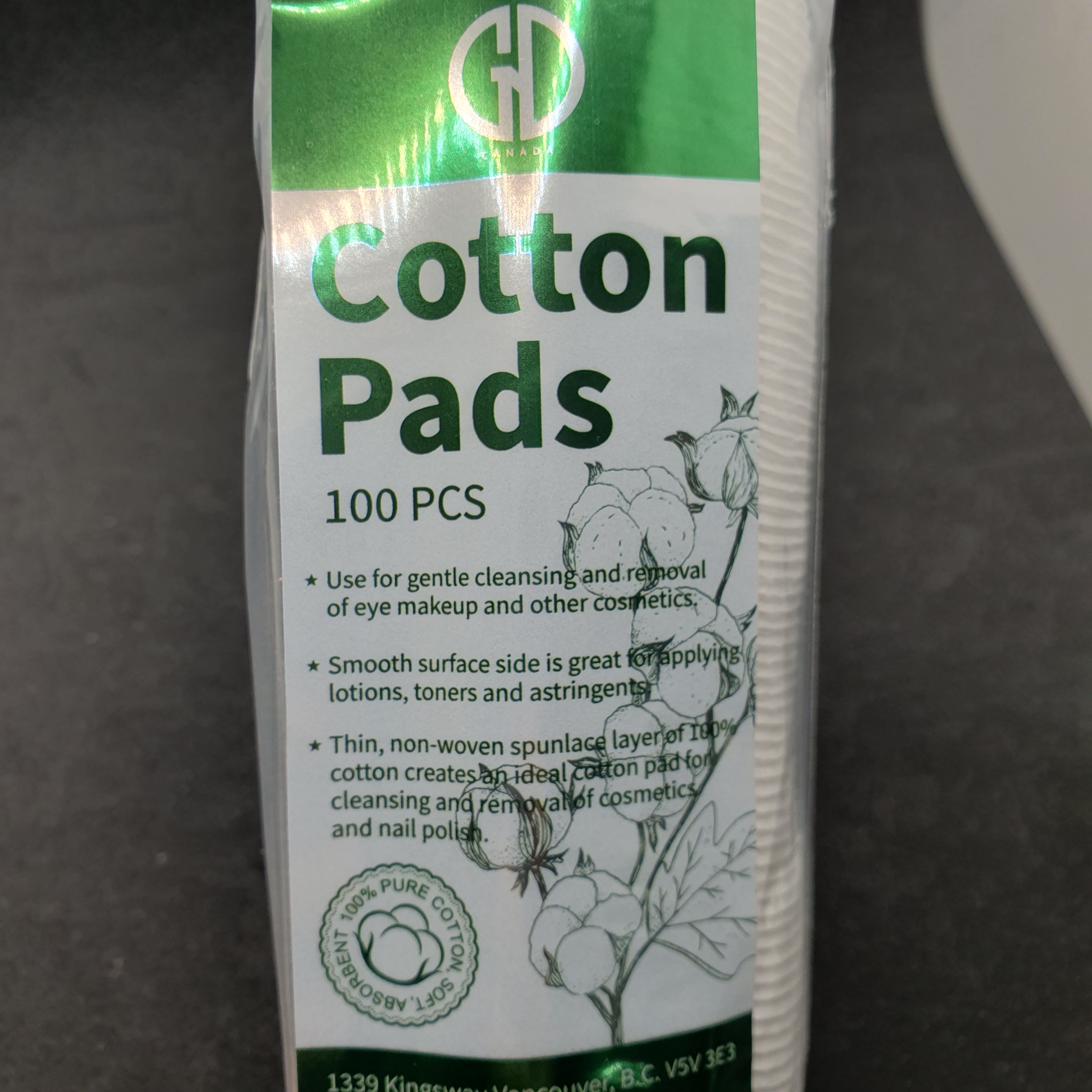 NEW - GND COTTON PADS (100/BAG) - BUY 5 GET 1 FREE