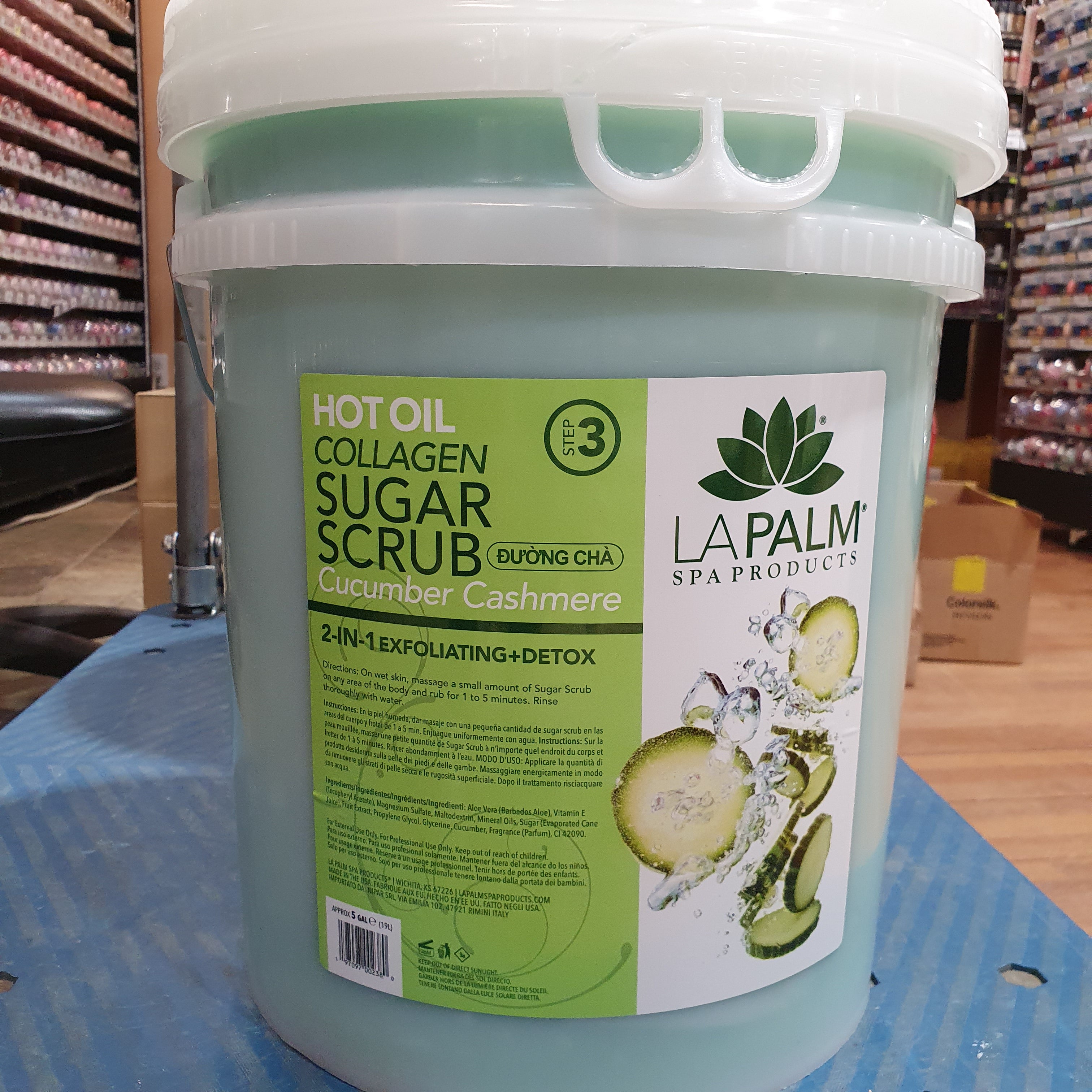 LAPALM HOT OIL SUGAR SCRUB - 5 GALLON