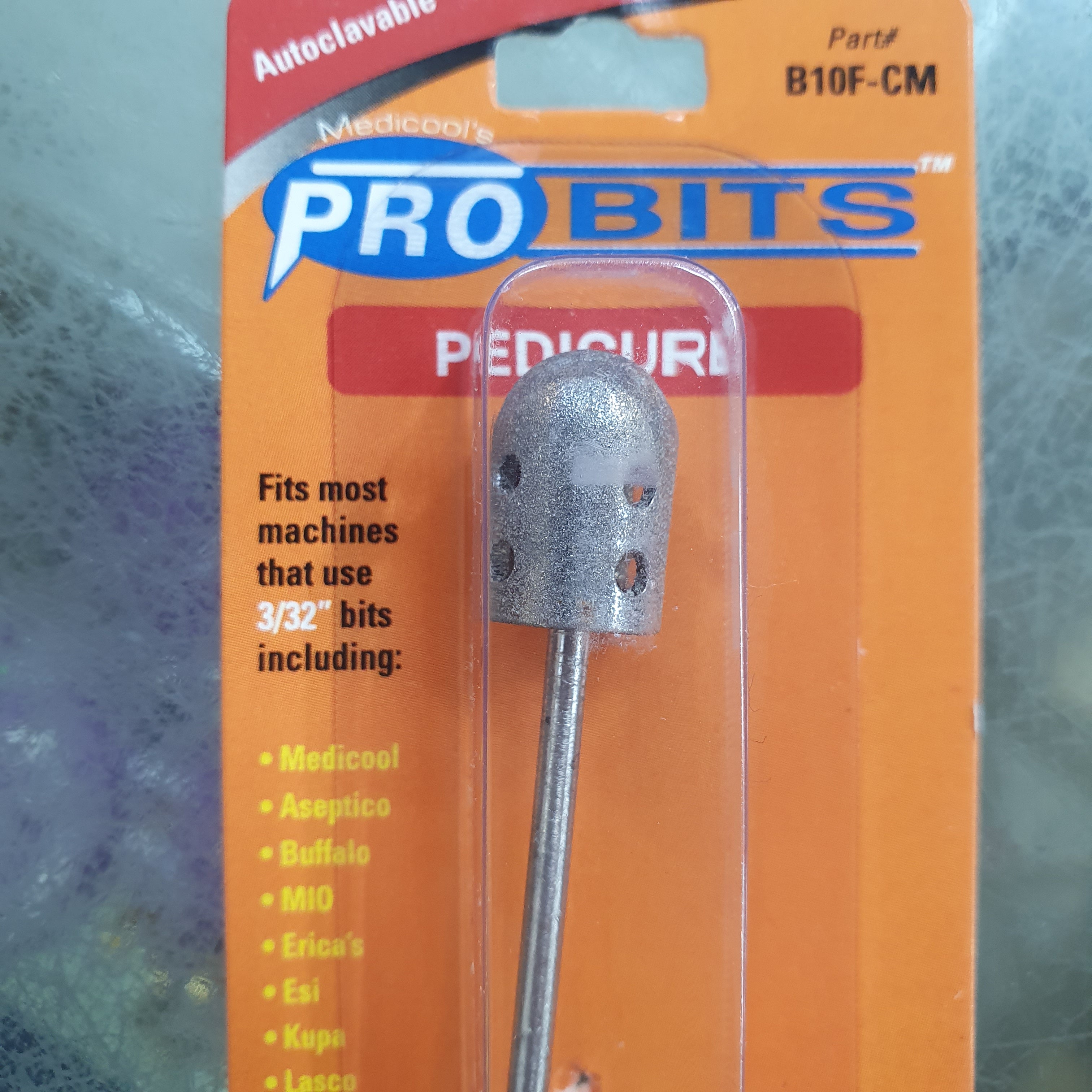 MED B10F-CM PRO BITS PEDICURE CONE  3/32" - FINE