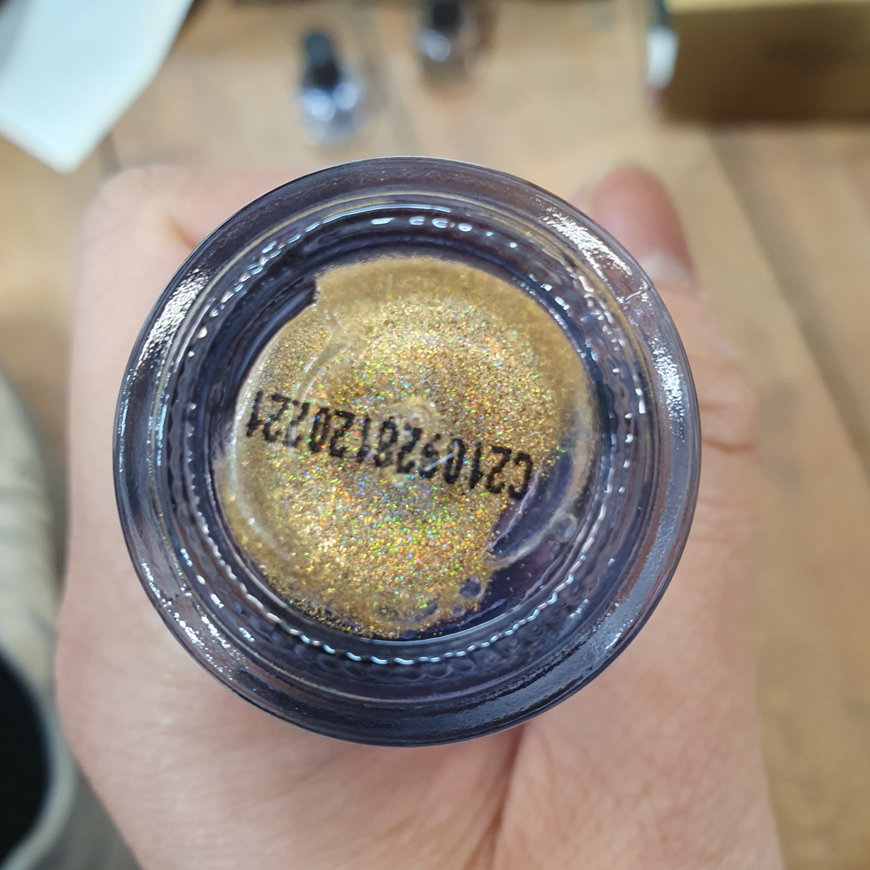 INM NORTHERN LIGHTS HOLOGRAM TOP COAT - GOLD