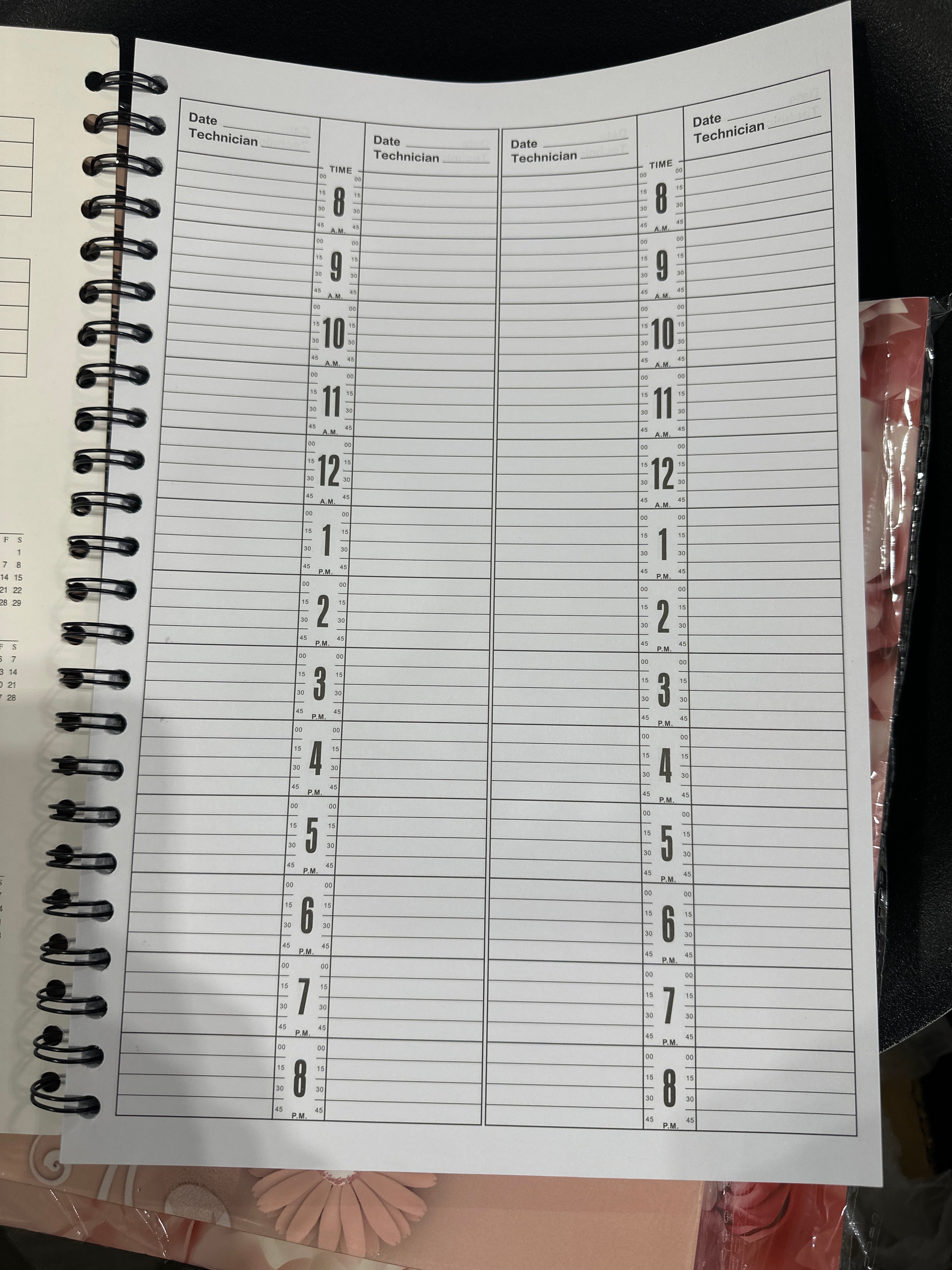 GND APPOINTMENT BOOK 150 PAGES - FLOWER STYLE