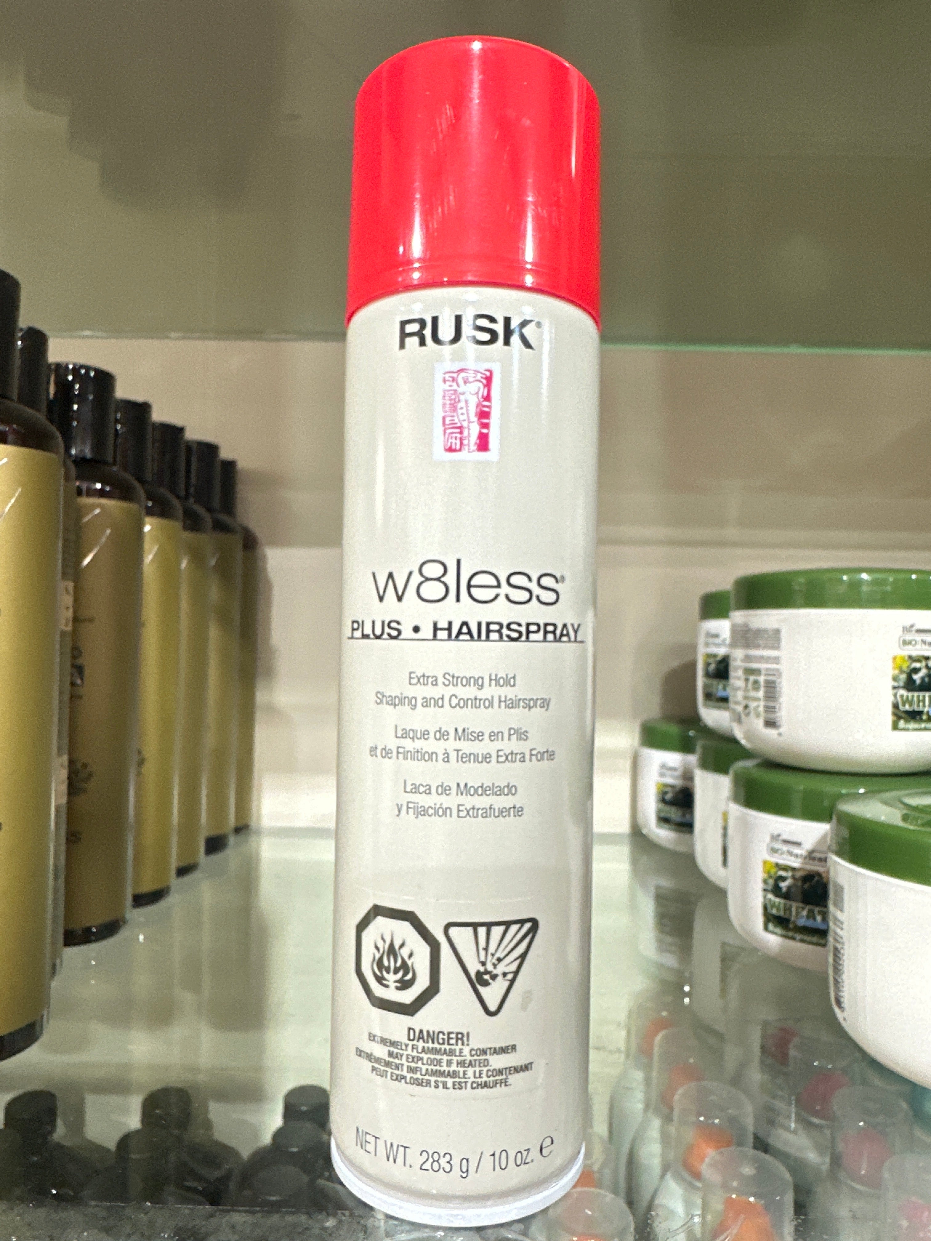 IRAW8LPAP10-55C RUSK W8LESS PLUS HAIRSPRAY 10 OZ