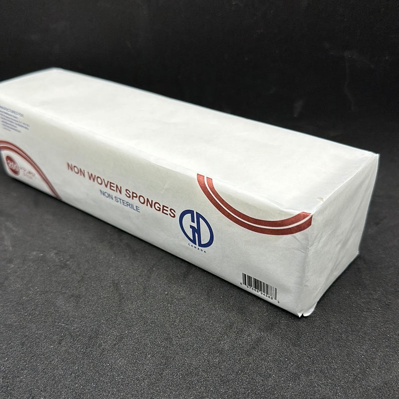 GND NON WOVEN SPONGES 2" X 2" , 4 PLY -  200/PKG - BUY 5 GET 1 FREE