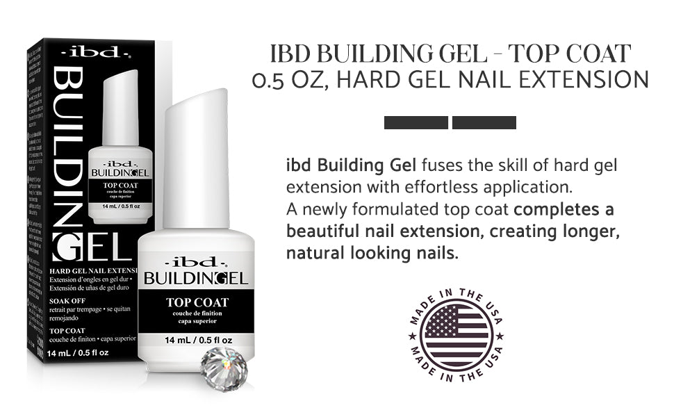 ibd BUILDING GEL - TOP COAT - 0.5oz