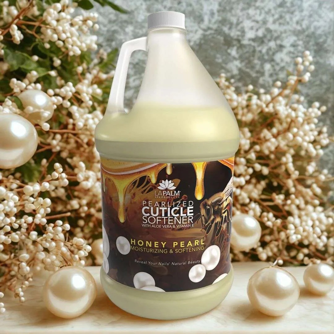 NEW - LAPALM CUTICLE SOFTENER HONEY PEARL - GALLON