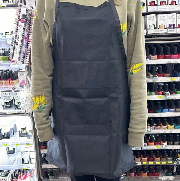 BLACK APRON - WATERPROOF HARD MATERIAL WITH POCKETS