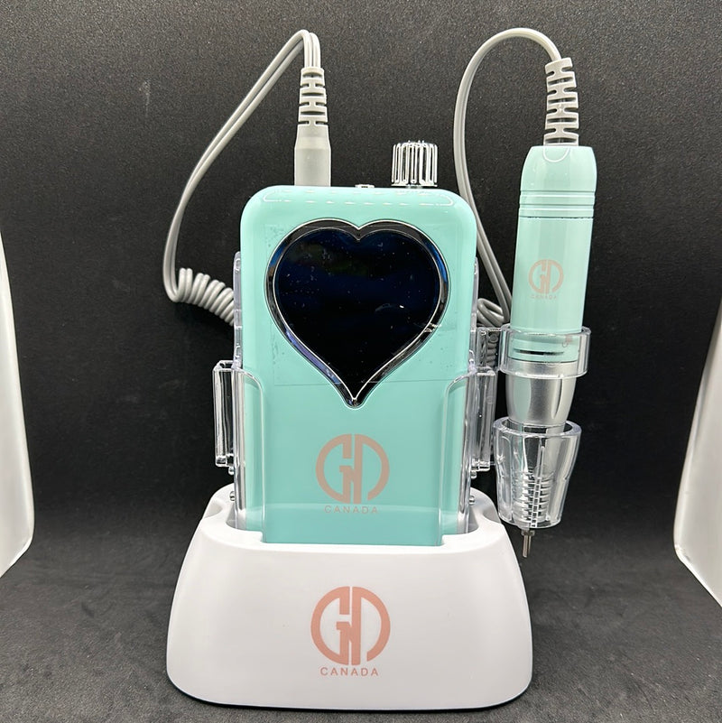 GND HYBRID RECHARGEABLE NAIL DRILL - HEART SHAPE SCREEN