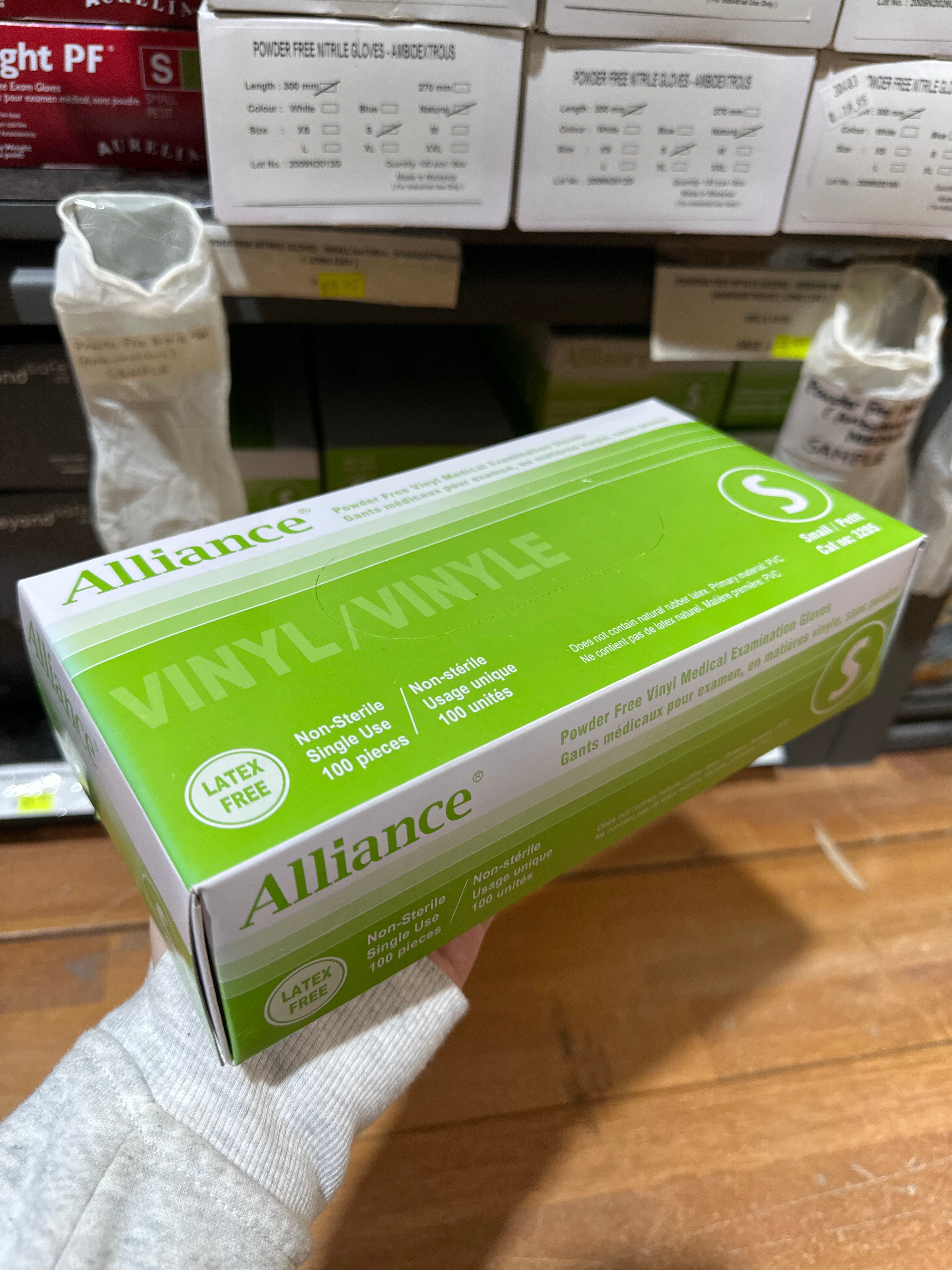 ALLIANCE PF VINY GLOVES - SMALL - Secret Nail & Beauty Supply