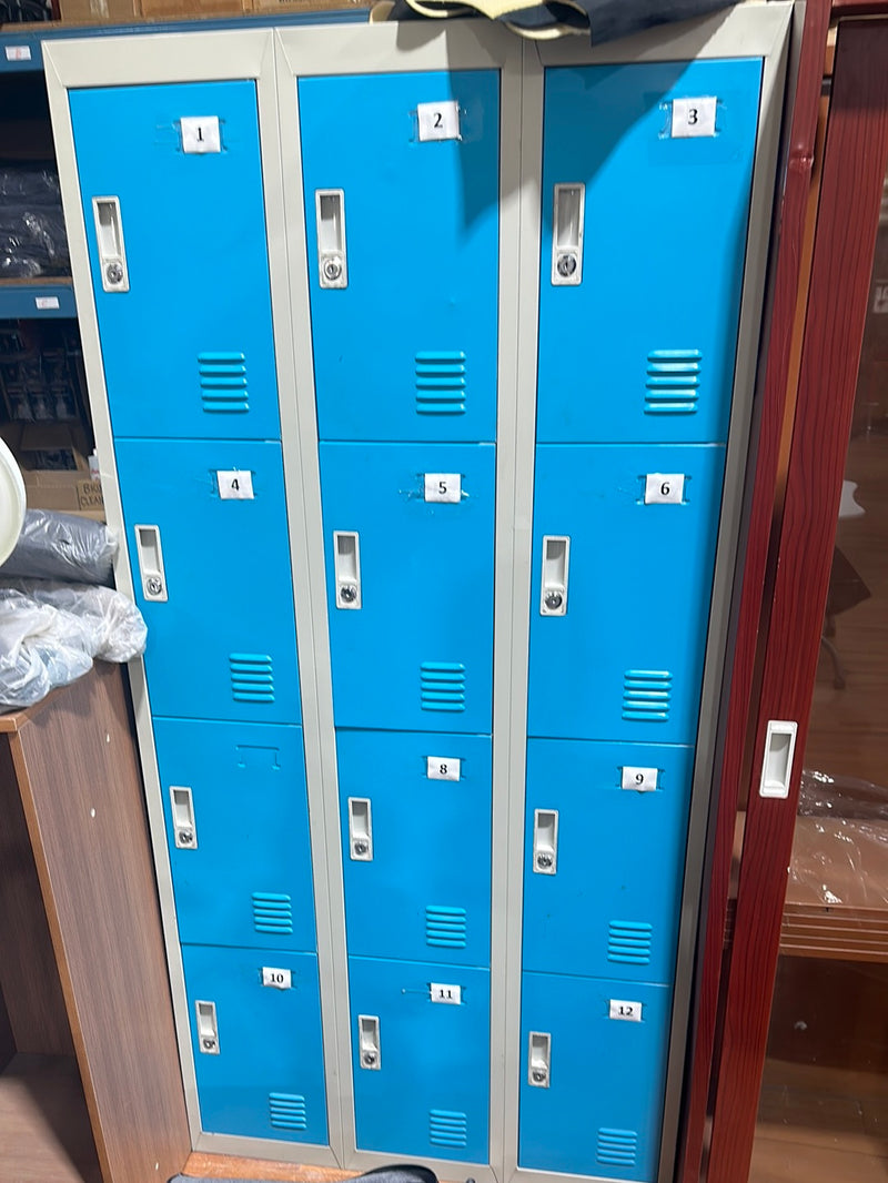[PICK UP ONLY] CHI LH-018 LOCKERS 12 DOORS (BLUE DOOR)