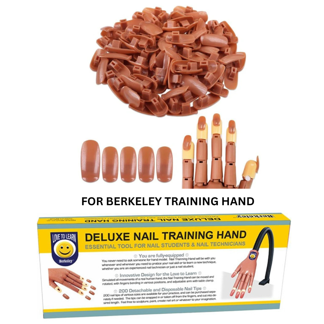 BERKELEY REFILL TIPS FOR TRAINING HAND - 100/PKG - Secret Nail & Beauty Supply