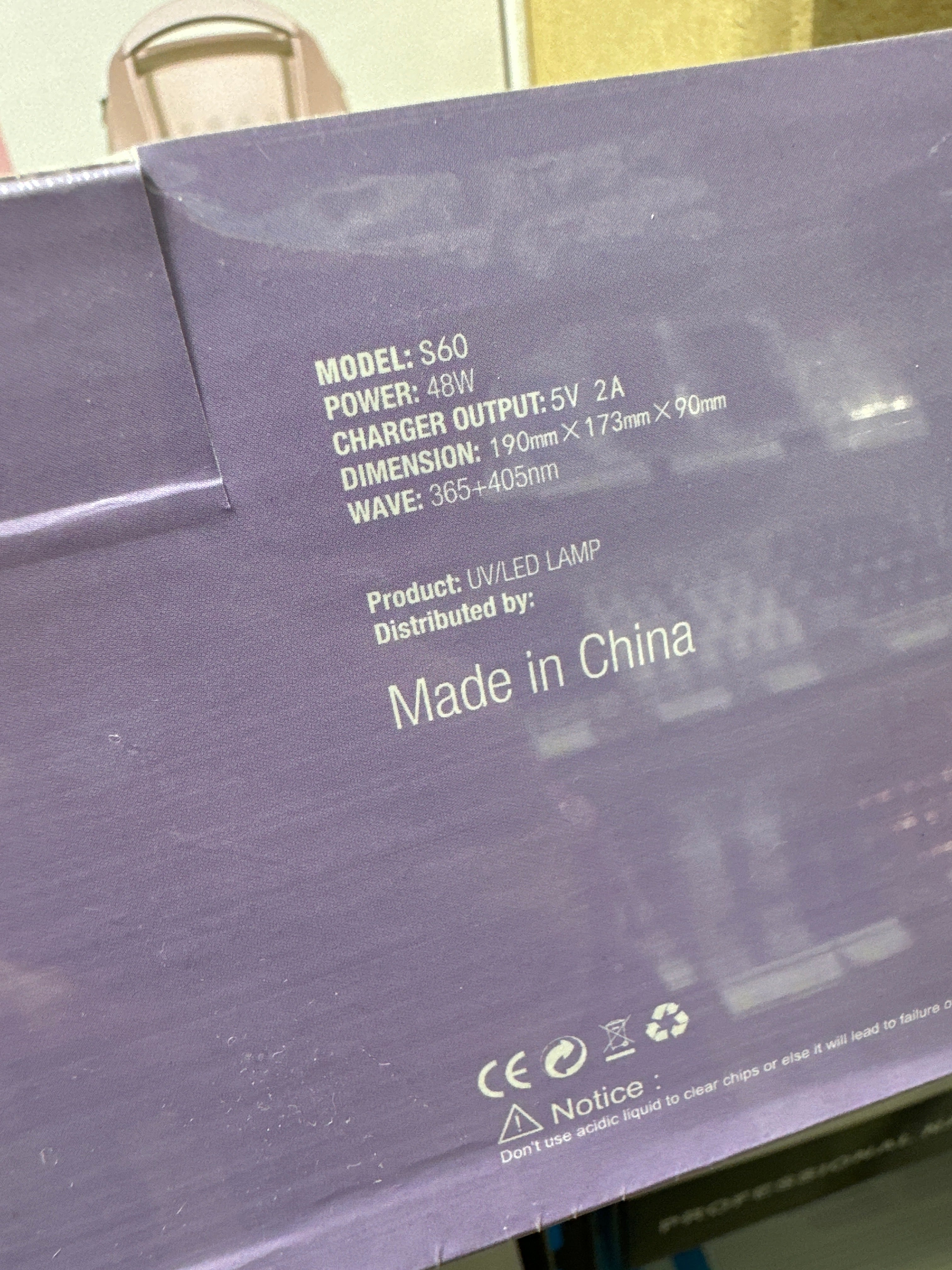 [CLEARANCE] GND MODEL S60 UV/LED LAMP 48W (PINK LIGHT)