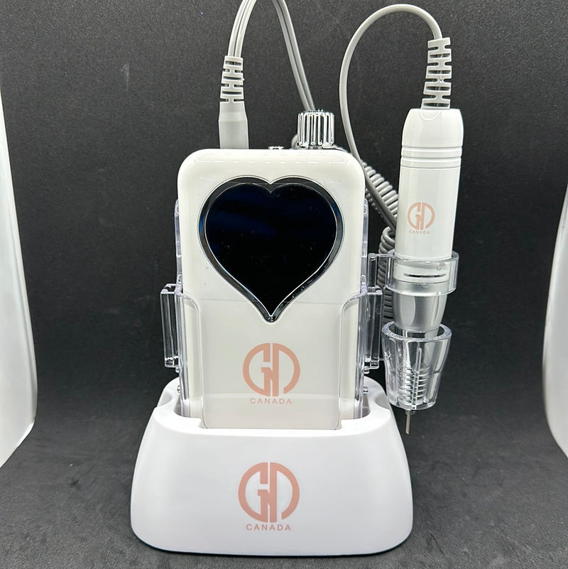 GND HYBRID RECHARGEABLE NAIL DRILL - HEART SHAPE SCREEN
