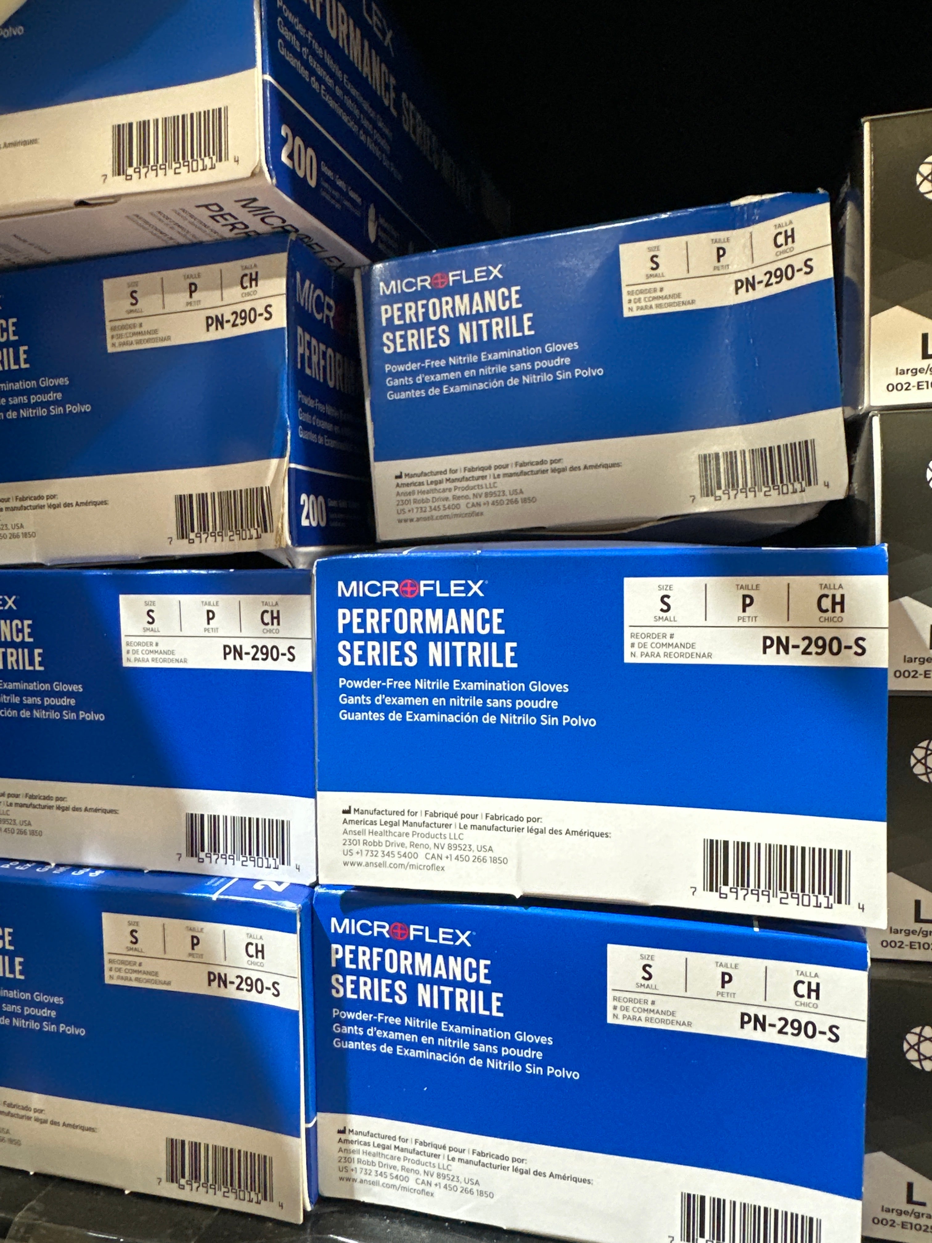 ANSELL MICROFLEX NITRILE GLOVES 200/BOX - SMALL