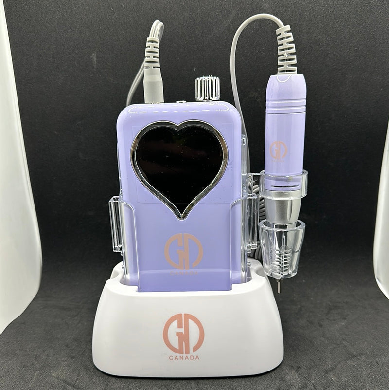 GND HYBRID RECHARGEABLE NAIL DRILL - HEART SHAPE SCREEN