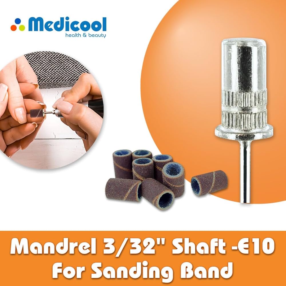 [REGULAR] MED E10 PRO BITS MANDREL SANDING BIT 3/32" - Secret Nail & Beauty Supply