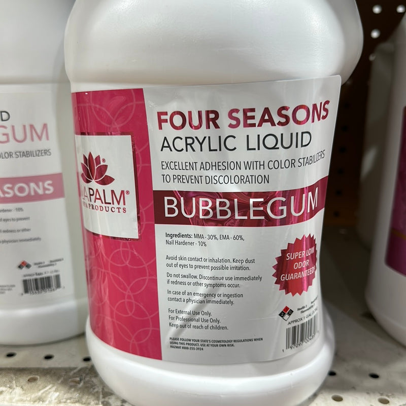 [Store pickup only] LAPALM NAIL LIQUID BUBBLE GUM-GALLON