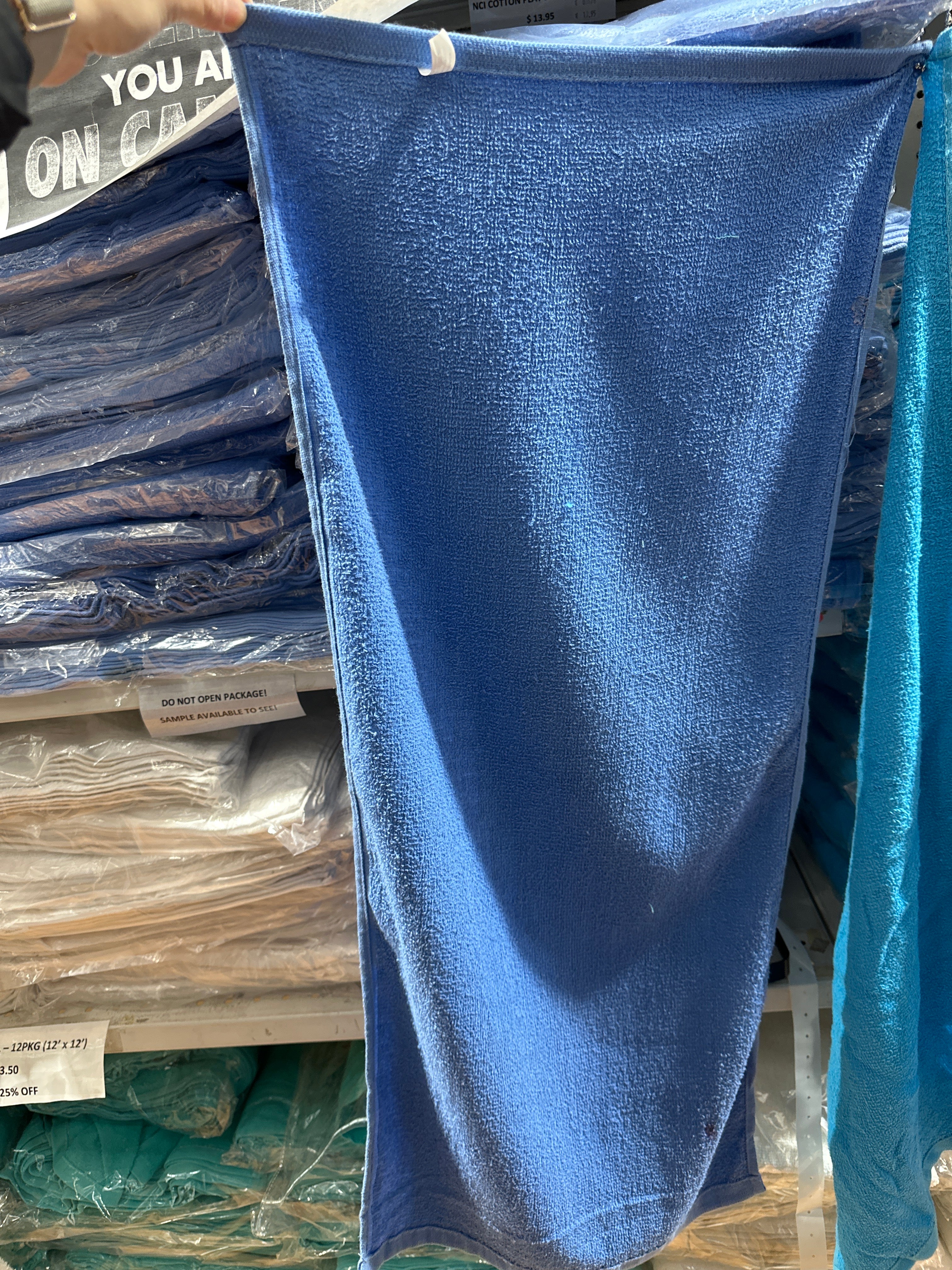 VIET HAND TOWEL LIGHT BLUE 10/pkg