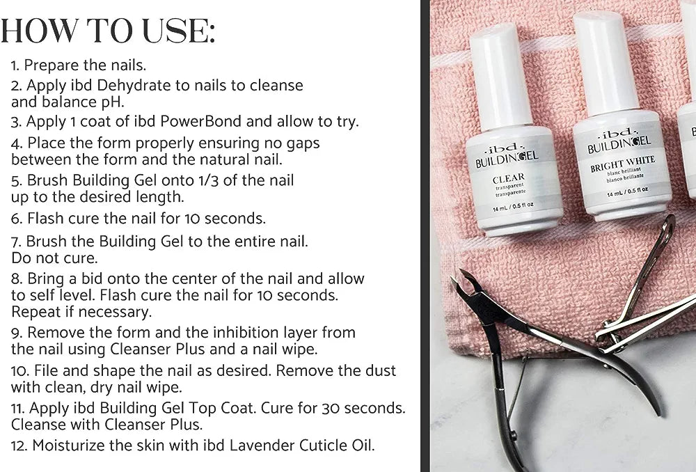 36706 ibd BUILDING GEL - HARD GEL NAIL EXTENSION - WARM NUDE 0.5oz