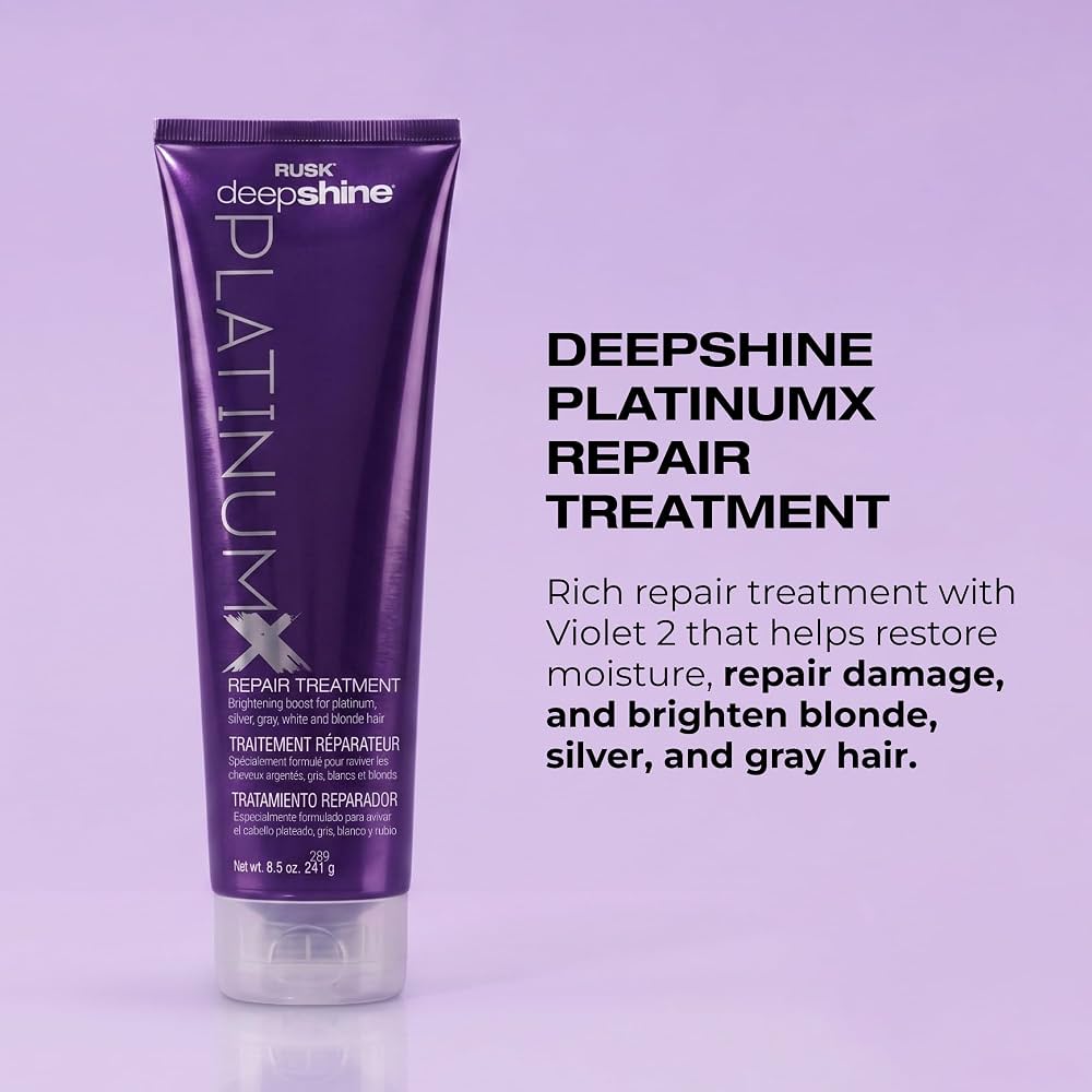 RUSK DEEPSHINE PLATINUMX REPAIR TREATMENT 8.5 OZ