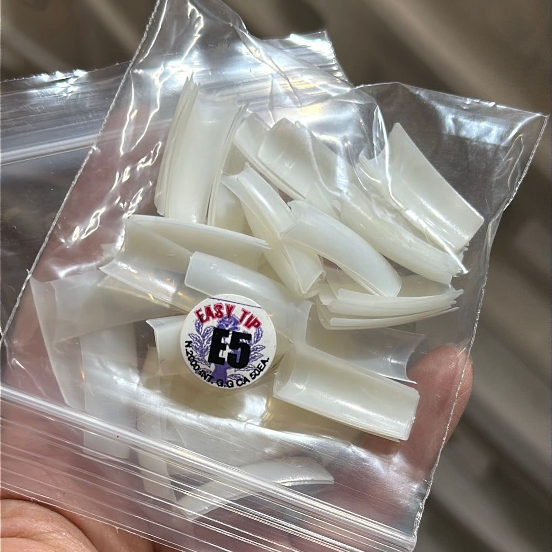 EASY TIP NATURAL -50/bag - Secret Nail & Beauty Supply