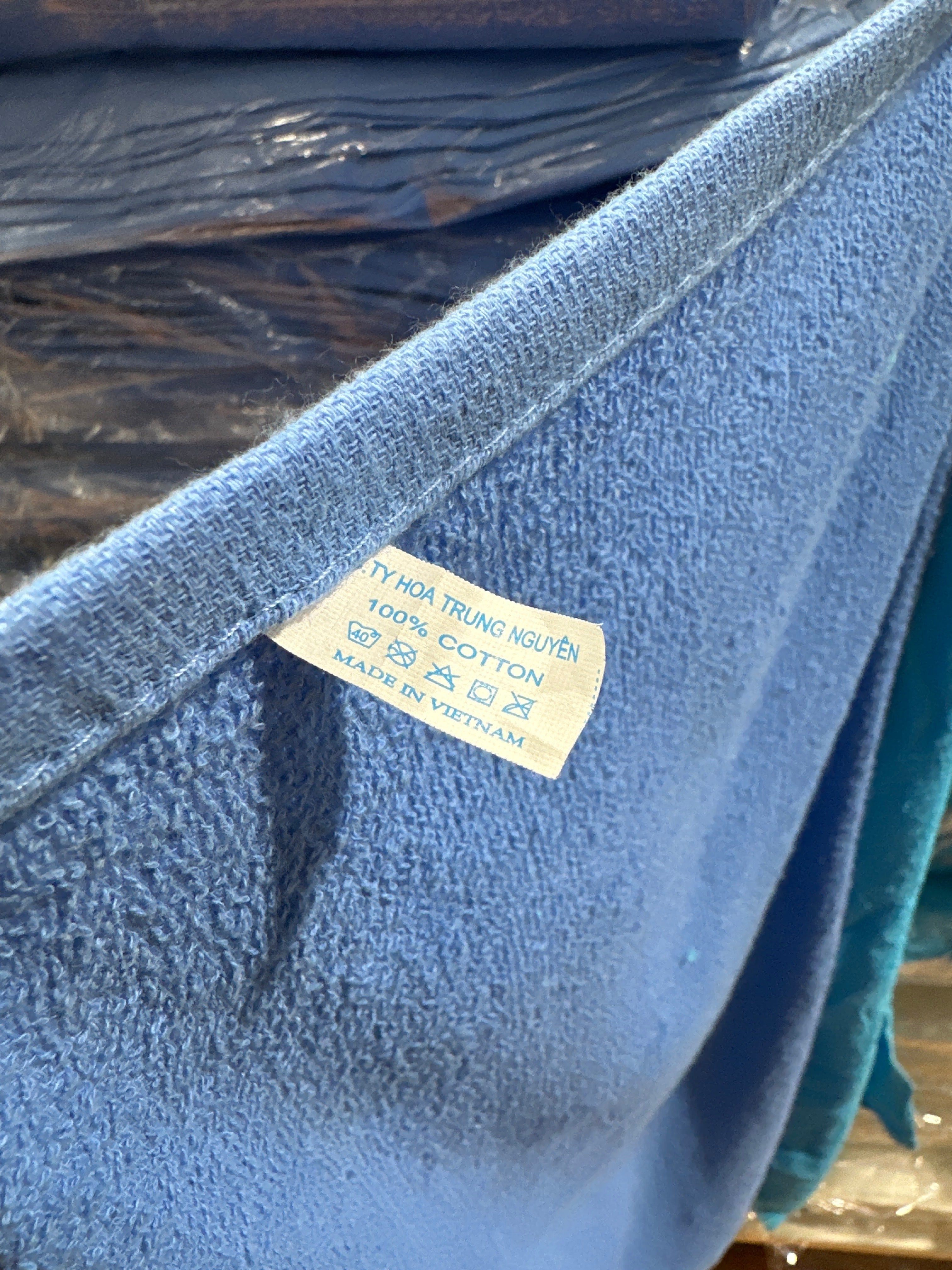 VIET HAND TOWEL LIGHT BLUE 10/pkg