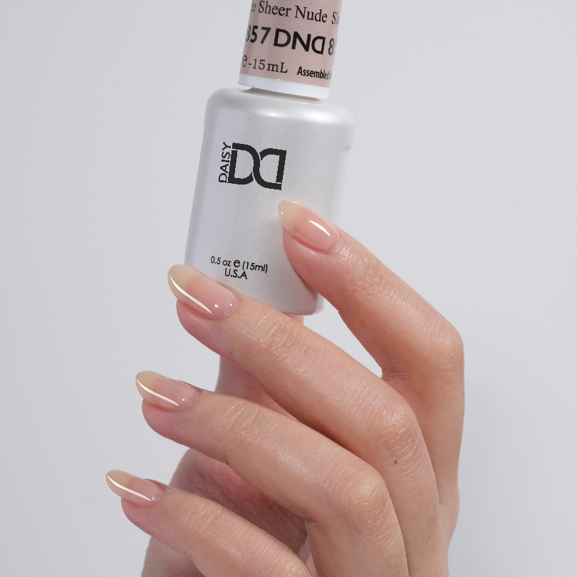 2 GEL COMBO - DND 857 Sheer Nude