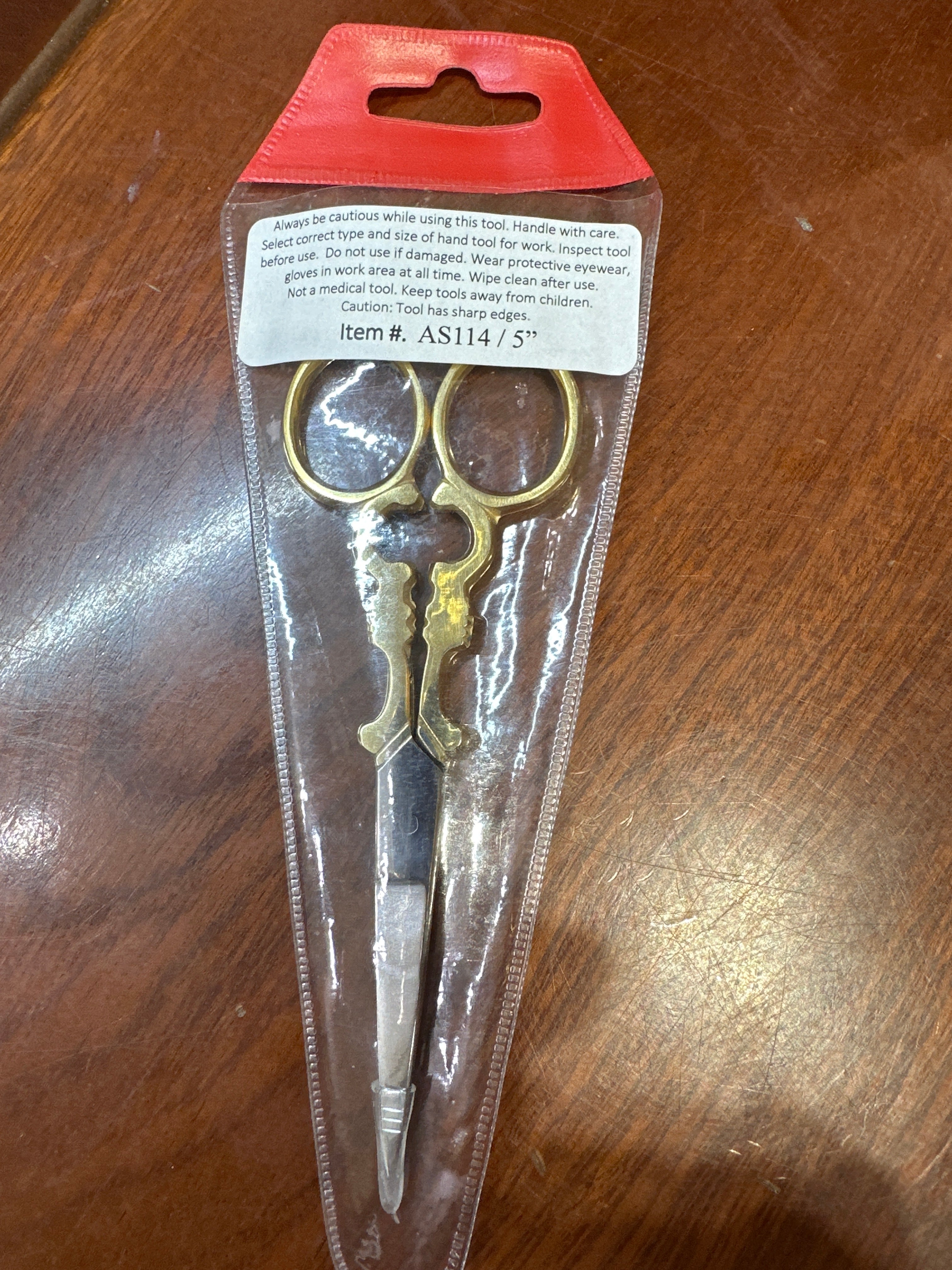 AS114/5" ACRYLIC TIP CUTTING SCISSOR 5" - Secret Nail & Beauty Supply