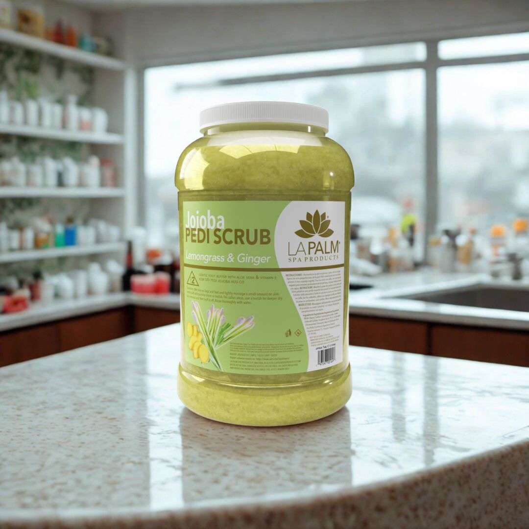 LAPALM JOJOBA PEDI SCRUB - LEMONGRASS & GINGER GALLON