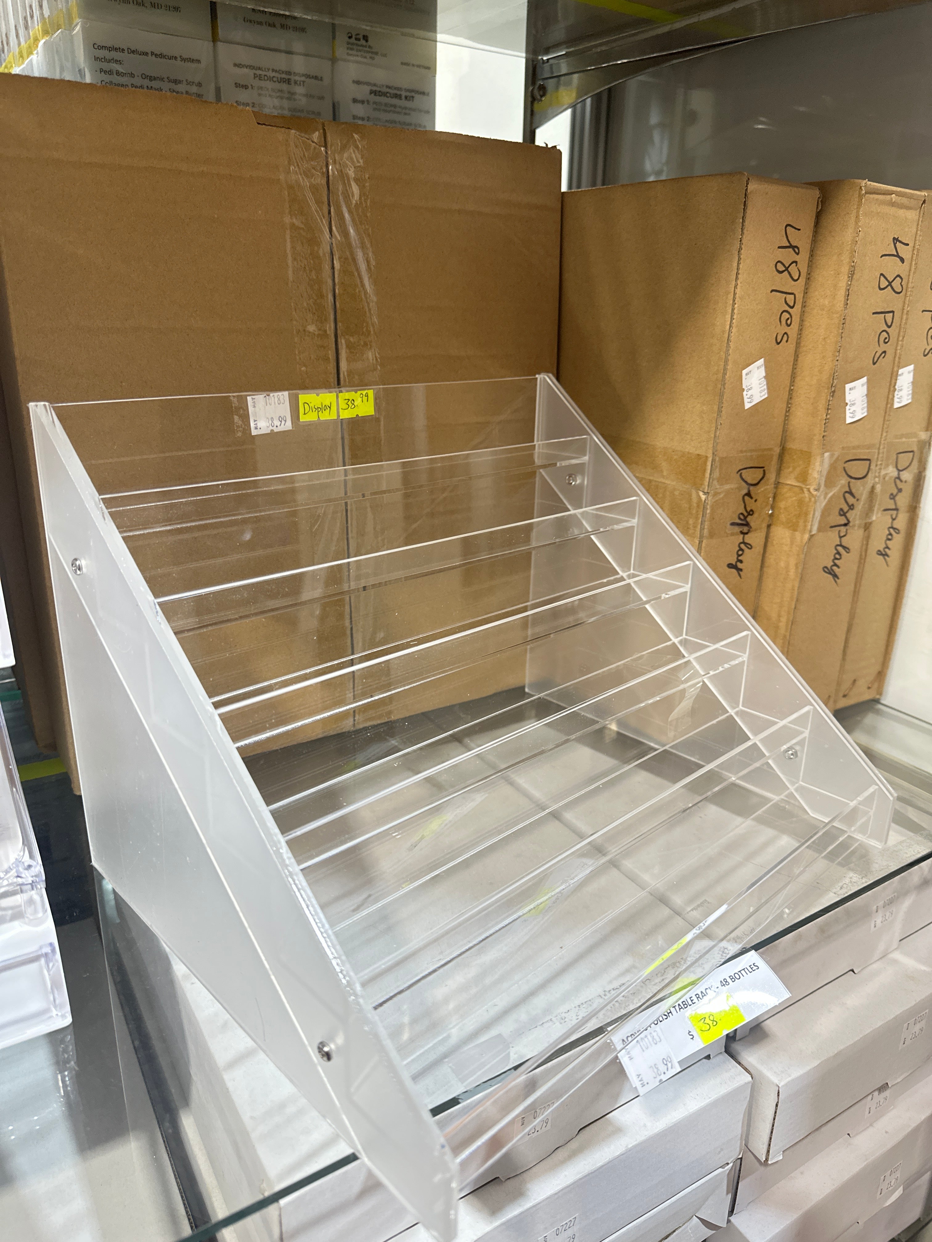 ACRYLIC POLISH TABLE RACK - 48 BOTTLES