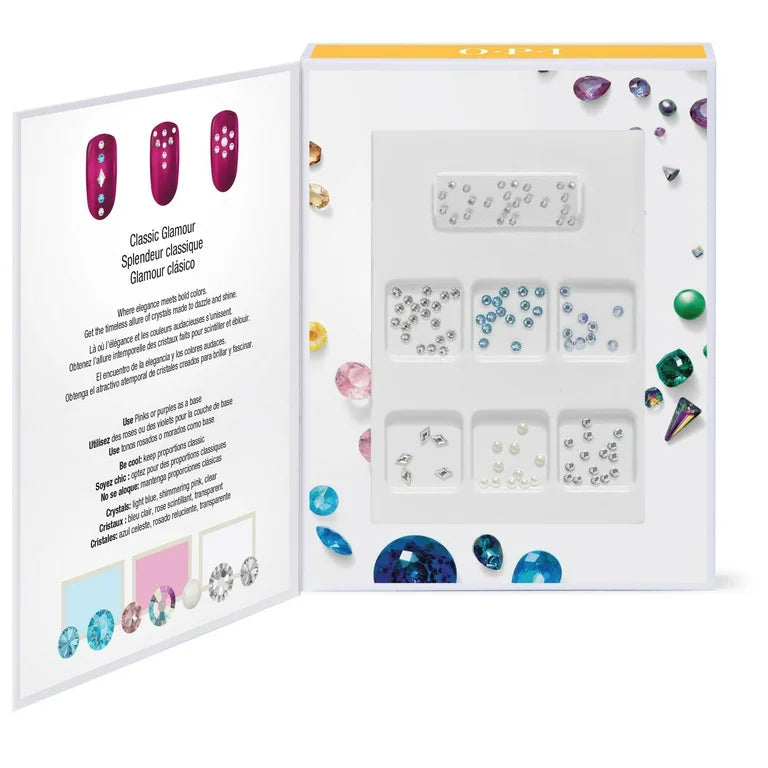 HPM24 OPI SHINE BRIGHT COL NAIL ART KIT DAZZLING SWAROVSKI CRYSTALS