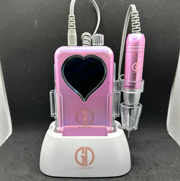 GND HYBRID RECHARGEABLE NAIL DRILL - HEART SHAPE SCREEN