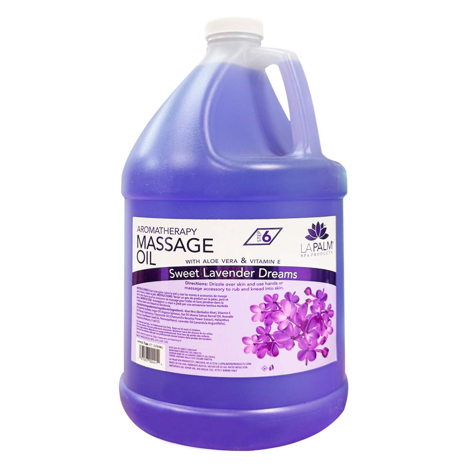 LAPALM MASSAGE OIL (LAVENDER) 1 GALLON - Secret Nail & Beauty Supply