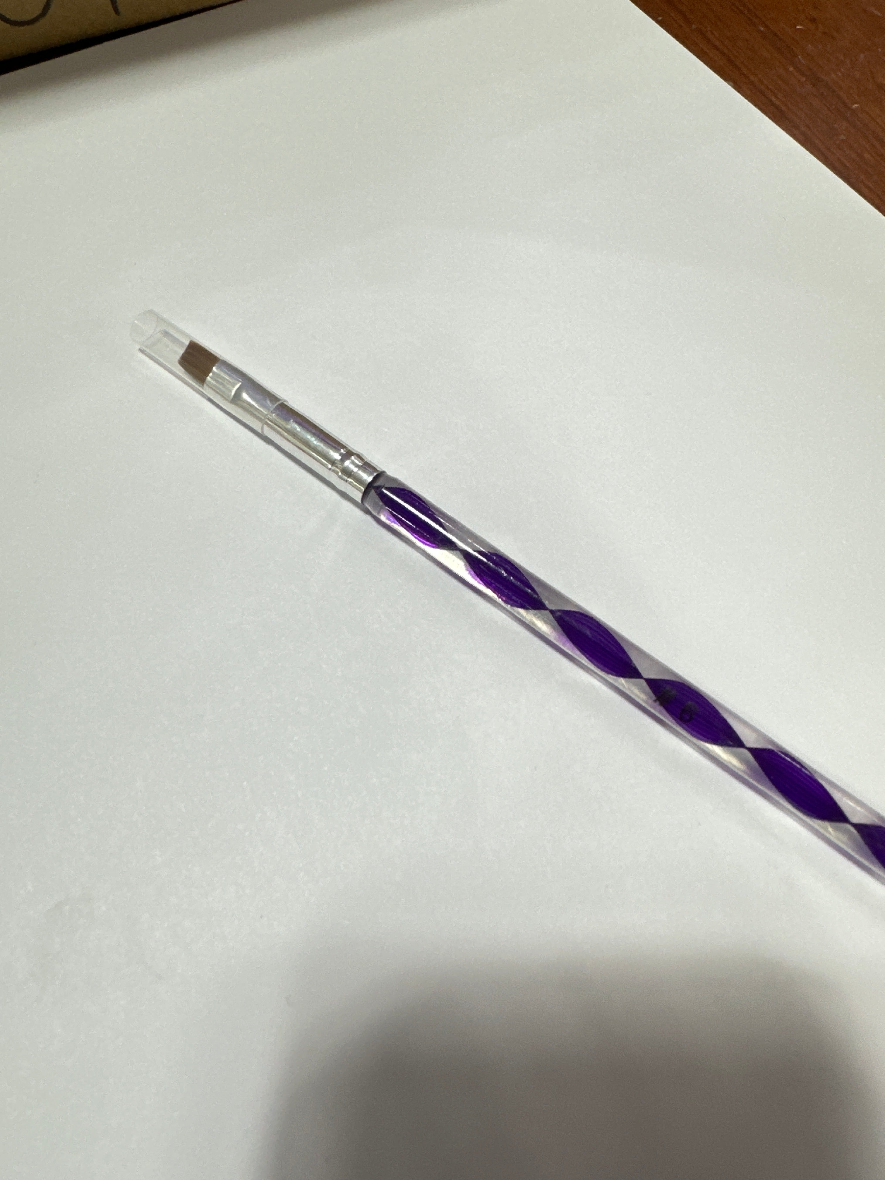 NAIL ART BRUSH #6 - PURPLE SPIRAL