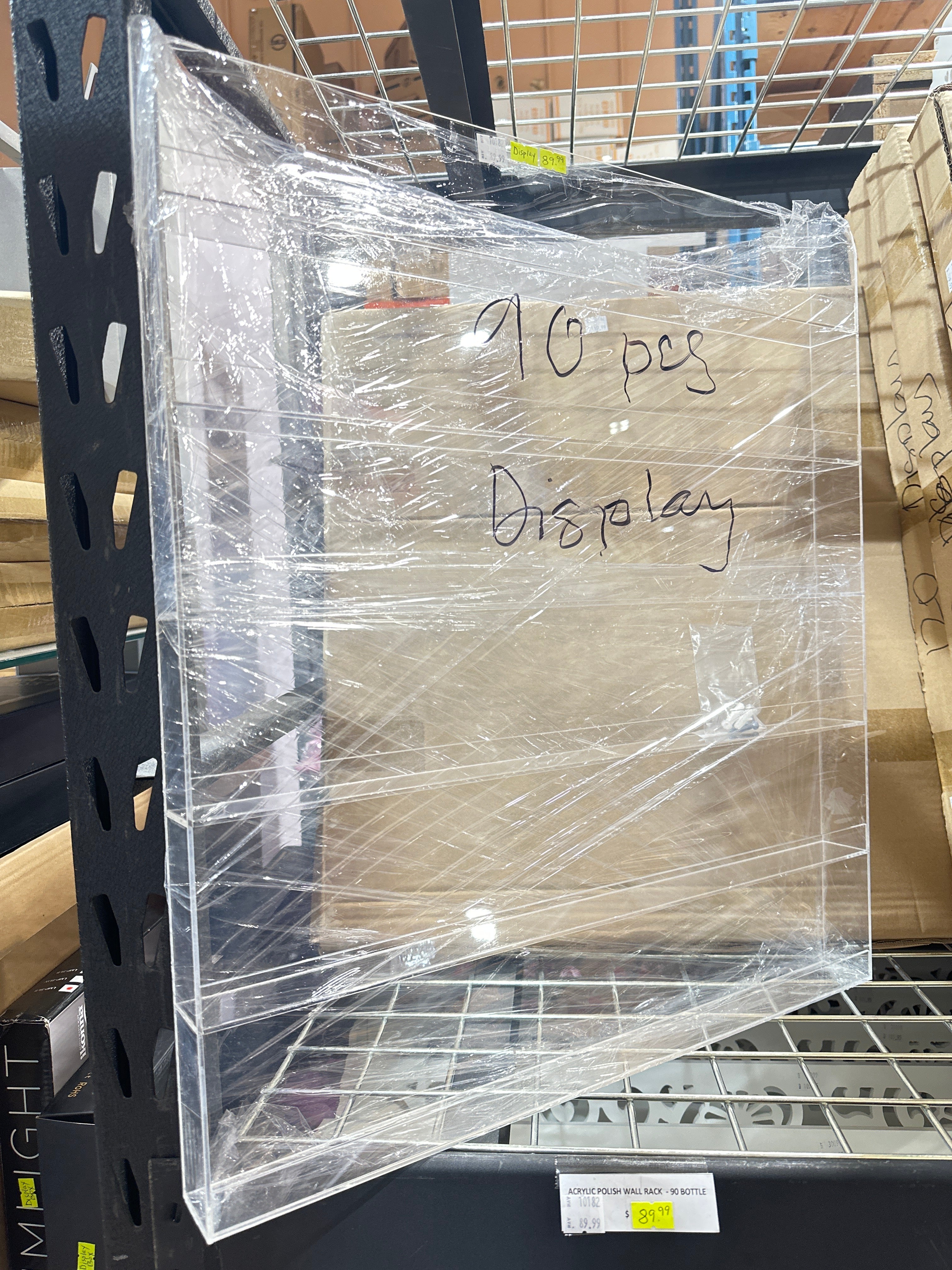 ACRYLIC POLISH WALL RACK  - 90 BOTTLE