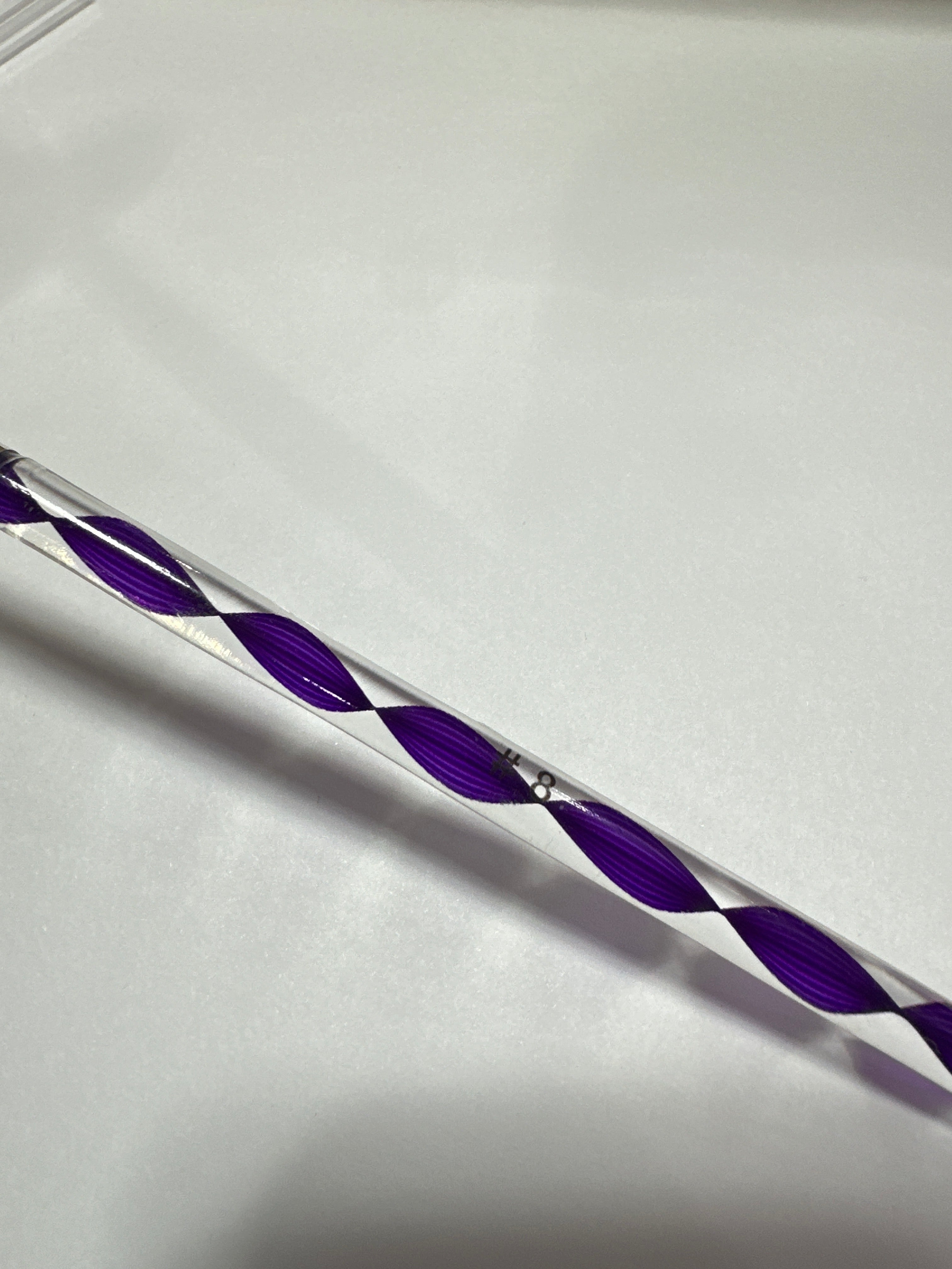 NAIL ART BRUSH #8 - PURPLE SPIRAL