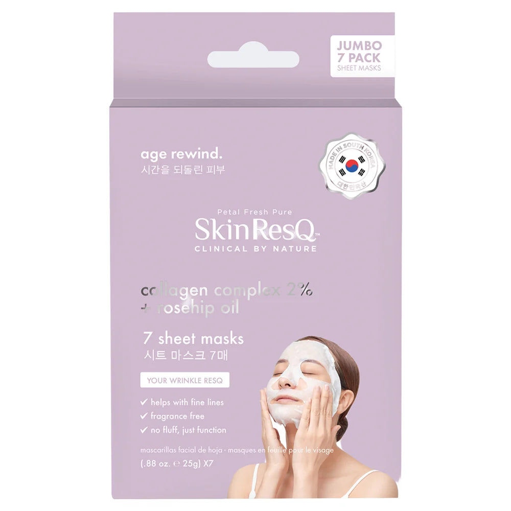 SkinResQ Sheet Masks 25g pack of 7 - Age Rewind