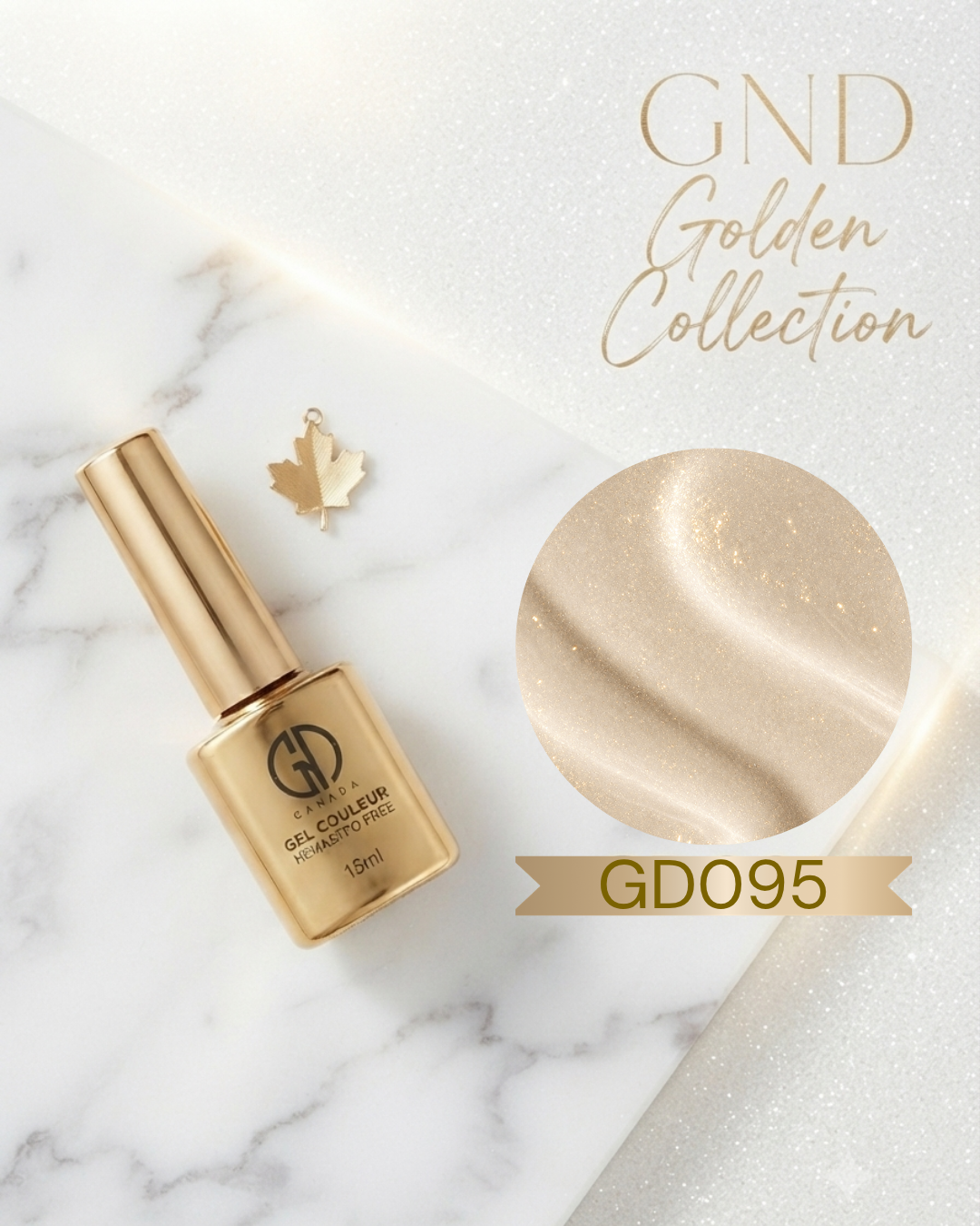 GND GOLDEN GEL COULEUR - GD095 - Secret Nail & Beauty Supply