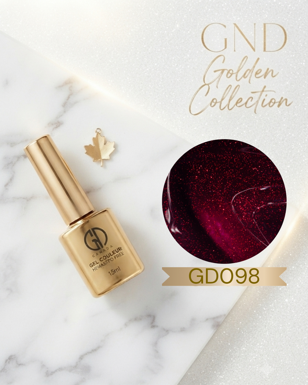 GND GOLDEN GEL COULEUR - GD098 - Secret Nail & Beauty Supply
