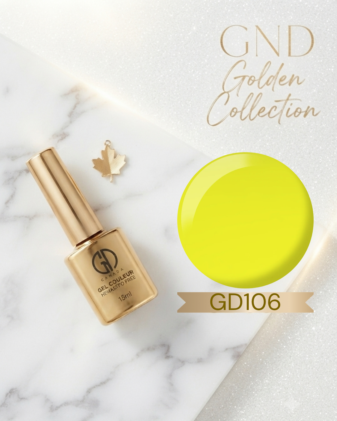 GND GOLDEN GEL COULEUR - GD106 - Secret Nail & Beauty Supply