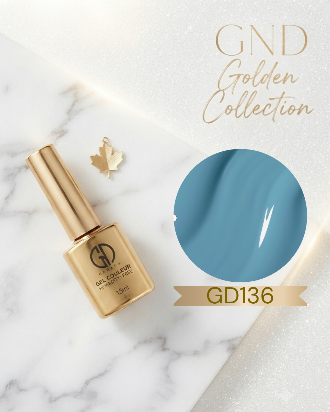 GND GOLDEN GEL COULEUR - GD136 - Secret Nail & Beauty Supply
